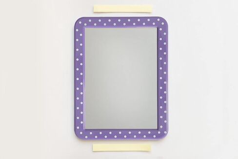 Ethiques Magnetic/Multi Surface Locker Mirror(Black Polka) 5" x 7" Small Mirror for Locker, School Locker, Travel & Luggage, Bathroom, Household, Locker Accessory, Toolbox or Office Cabinet in Saudi Arabia