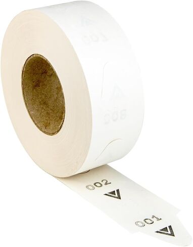 1 لفة من تذاكر Take-A-Number المكونة من 3 أرقام - 2000 / لفة (أبيض) in Saudi Arabia