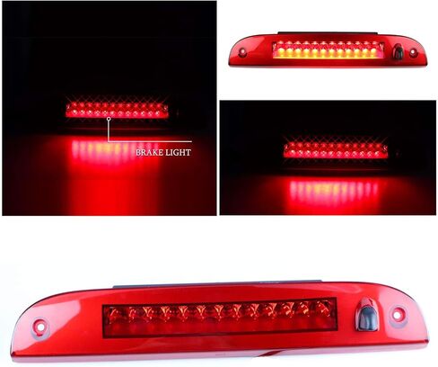 LED 3rd Brake Light for 2002-2010 Ford Explorer, Third Centre High Mount Cargo Lamp Assembly (Red Lens) in Kuwait