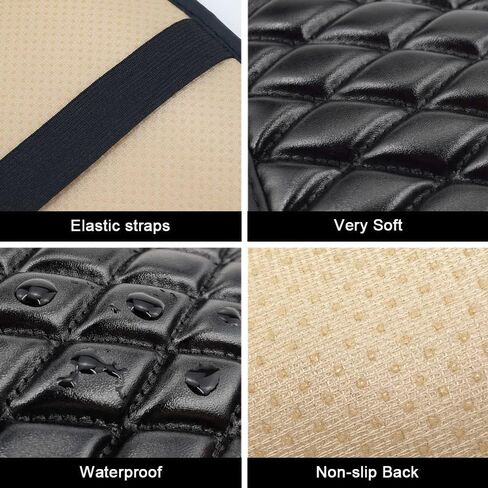 Auto Center Console Cover Pad Universal Fit for Nissan and Ford Fusion SUV/Truck/Car, Waterproof Car Armrest Seat Box Cover, Leather Auto Armrest Cover in Saudi Arabia