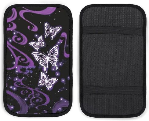 Wonderful Halloween Pattern Car Center Console Pad, Car Armrest Cover, Suitable for Most Vehicles, Trucks, SUVs Car Decoration Accessories. (Black) in Saudi Arabia