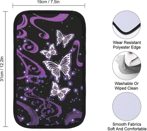 Wonderful Halloween Pattern Car Center Console Pad, Car Armrest Cover, Suitable for Most Vehicles, Trucks, SUVs Car Decoration Accessories. (Black) in Saudi Arabia