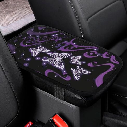 Wonderful Halloween Pattern Car Center Console Pad, Car Armrest Cover, Suitable for Most Vehicles, Trucks, SUVs Car Decoration Accessories. (Black) in Saudi Arabia