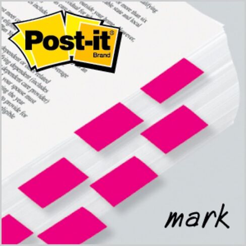 Post-it 680BP2 Standard Page Flags in Dispenser, Bright Pink, 100 Flags/Dispenser in Saudi Arabia