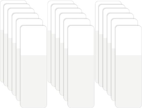 علامات تبويب الفهرس اللاصقة علامة الصفحة علامات التبويب اللاصقة البيضاء أعلام الصفحة المنبثقة القابلة للكتابة وعلامات تبويب الكتب الواضحة لعلامة الصفحة 1.6 × 0.5 بوصة (800 قطعة) in Saudi Arabia