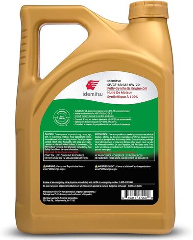 Idemitsu Full Synthetic 0W-20 Engine Oil SP/GF-6-5 Quart (30013012-95300C020) in Saudi Arabia