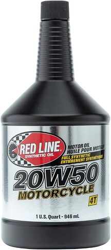 زيت دراجة نارية صناعي من Red Line 42504 20W50 - كوارت (4 عبوات) in Saudi Arabia