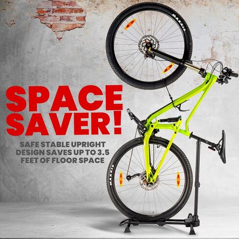 PRO BIKE TOOL Bike Stand for 1 Bicycle - Floor Parking Rack for Garage or Home (New Version) in Saudi Arabia