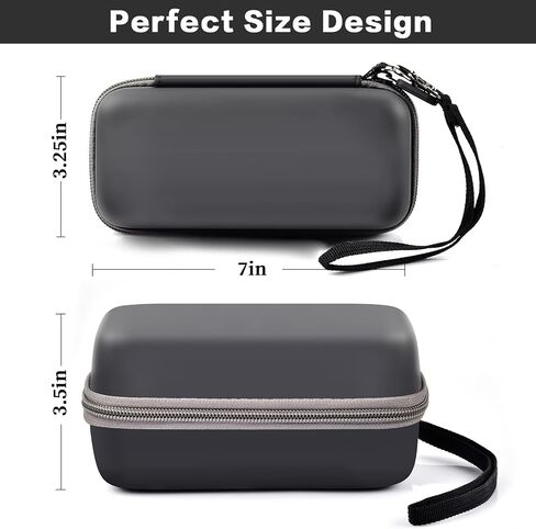 Case Compatible with Anker 737/ 735/ 736/ 717 USB-C Portable Charger Power Bank, Fast Foldable Wall PowerBank Bag for GaN Prime Nano II AC Adapter, Powercore Pocket for lights Cable - Pink (Black) in Saudi Arabia