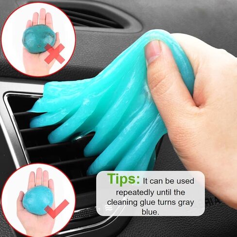 8 عبوات جل تنظيف السيارة، جل التنظيف العالمي، أداة تفصيل السيارة للكاميرا الداخلية للسيارة، آلة حاسبة الكمبيوتر المحمول أو لوحة المفاتيح in Kuwait