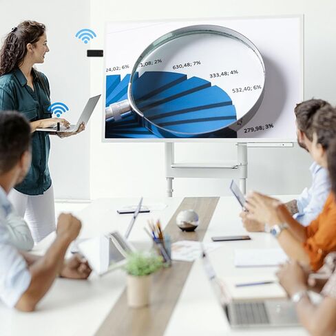 جهاز إرسال واستقبال HDMI لاسلكي من Threesheep Ask Nano عالي الدقة 1080P 131ft موسع HDMI لاسلكي قابل للحمل، محول دونجل للتوصيل والتشغيل للهاتف/الكمبيوتر المحمول/الكمبيوتر الشخصي/جهاز العرض/الفيلم in Kuwait