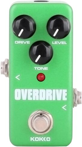 Overdrive Guitar Mini Effects Pedal - Perfect for Guitar and Bass Players! Portable Accessory in Green - FOD3 in Saudi Arabia