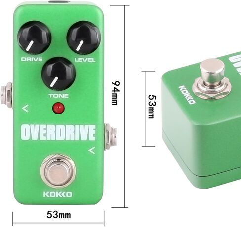 Overdrive Guitar Mini Effects Pedal - Perfect for Guitar and Bass Players! Portable Accessory in Green - FOD3 in Saudi Arabia