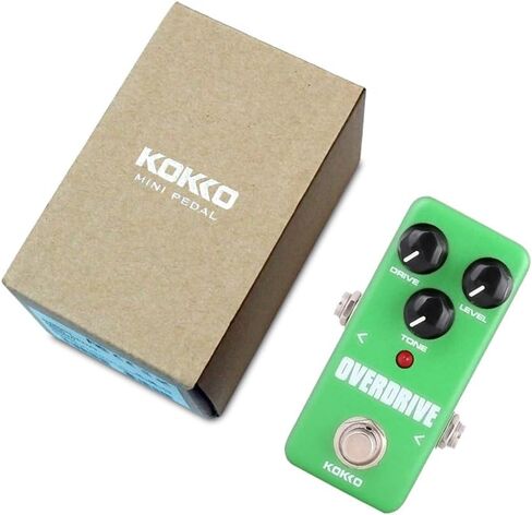 Overdrive Guitar Mini Effects Pedal - Perfect for Guitar and Bass Players! Portable Accessory in Green - FOD3 in Saudi Arabia