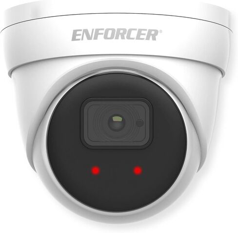 كاميرا Seco-Larm EV-N2506-2W4WQ Enforcer 5MP IP Turret، أبيض؛ مستشعر CMOS مقاس 1/2.7 بوصة؛ أقصى دقة 2880 × 1620؛ عدسة 2.8 مم؛ تقليل الضوضاء الرقمية؛ الأشعة تحت الحمراء الذكية، نطاق يصل إلى 98 قدمًا؛ PoE in Saudi Arabia