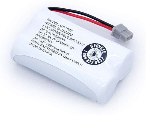BT1007 BT-1007 BBTY0651101 بطارية قابلة للشحن متوافقة مع Uniden BT904 BT-904 BT1015 BBTY0460001 BBTY0510001 BBTY0624001 HHR-P506 HHR-P506A هاتف لاسلكي (2 حزمة بطاريات BT1007) in Kuwait