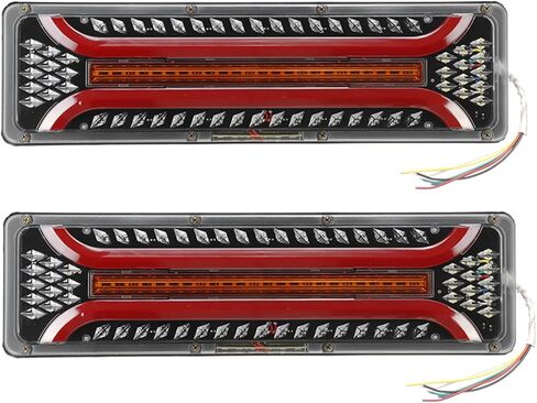 12 فولت مقطورة الفرامل بدوره أضواء الذيل مع لوحة ترخيص مصباح الضباب عكس وامض متسلسل بدوره مصباح إشارة الكل في واحد للشاحنات RV جرار UTV مركبات البناء قارب قافلة in Kuwait