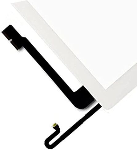 لقطع غيار شاشة اللمس، محول رقمي زجاجي لجهاز Ipad 4 + كابل هوائي WiFi ومجموعة أدوات احترافية (أبيض) in Kuwait