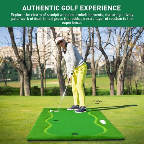 حصيرة ممارسة الجولف الاحترافية باللون الأخضر/حصيرة ممارسة الجولف في الهواء الطلق باللون الأخضر الكبير للتحدي في الأماكن المغلقة/الخارجية 5 × 12 قدمًا/5 × 10 أقدام/4 × 10 أقدام in Kuwait