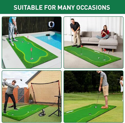 حصيرة ممارسة الجولف الاحترافية باللون الأخضر/حصيرة ممارسة الجولف في الهواء الطلق باللون الأخضر الكبير للتحدي في الأماكن المغلقة/الخارجية 5 × 12 قدمًا/5 × 10 أقدام/4 × 10 أقدام in Kuwait