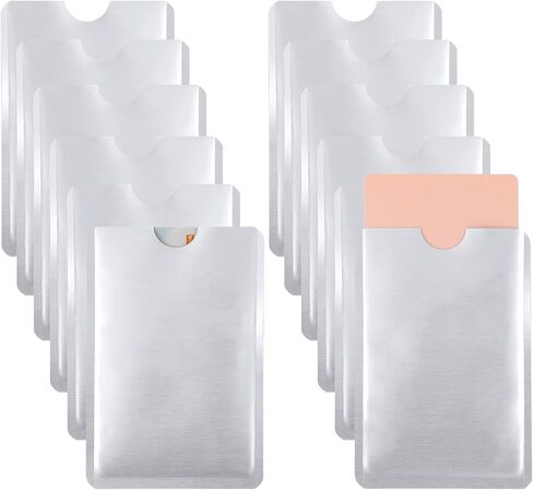 50 جهاز كمبيوتر شخصى RFID حجب الأكمام الأكمام بطاقة الائتمان RFID غطاء بطاقة الائتمان حامل أوراق بطاقة حامي الأكمام حماية السرقة الأكمام الآمنة القشط حامي بطاقة لبطاقات الهوية بطاقة الخصم in Saudi Arabia