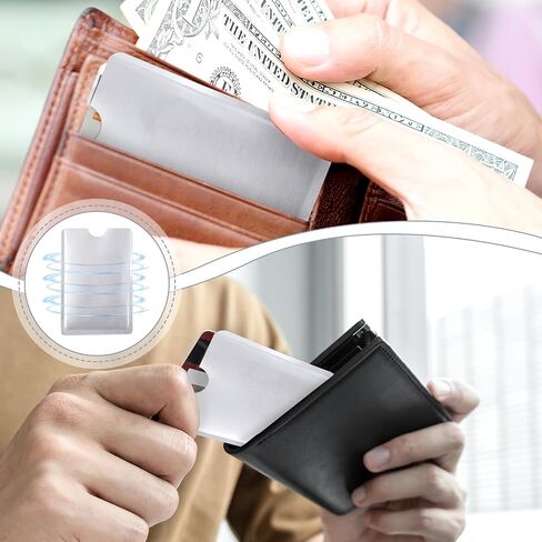 50 جهاز كمبيوتر شخصى RFID حجب الأكمام الأكمام بطاقة الائتمان RFID غطاء بطاقة الائتمان حامل أوراق بطاقة حامي الأكمام حماية السرقة الأكمام الآمنة القشط حامي بطاقة لبطاقات الهوية بطاقة الخصم in Saudi Arabia