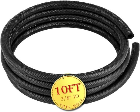 خرطوم خط الوقود 1/2 بوصة ID 10FT NBR النيوبرين المطاط دفع قفل خرطوم الوقود الضغط العالي 300PSI لمحركات أنظمة وقود السيارات in Saudi Arabia