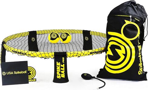 Spikeball Pro Kit (Tournament Edition) - Includes Upgraded Stronger Playing Net, New Balls Designed to Add Spin, Portable Ball Pump Gauge, Backpack - As Seen on Shark Tank TV in Saudi Arabia