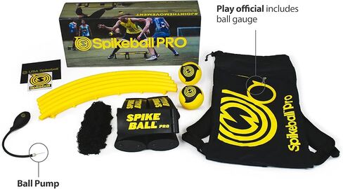 Spikeball Pro Kit (Tournament Edition) - Includes Upgraded Stronger Playing Net, New Balls Designed to Add Spin, Portable Ball Pump Gauge, Backpack - As Seen on Shark Tank TV in Saudi Arabia