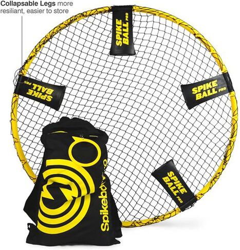 Spikeball Pro Kit (Tournament Edition) - Includes Upgraded Stronger Playing Net, New Balls Designed to Add Spin, Portable Ball Pump Gauge, Backpack - As Seen on Shark Tank TV in Saudi Arabia