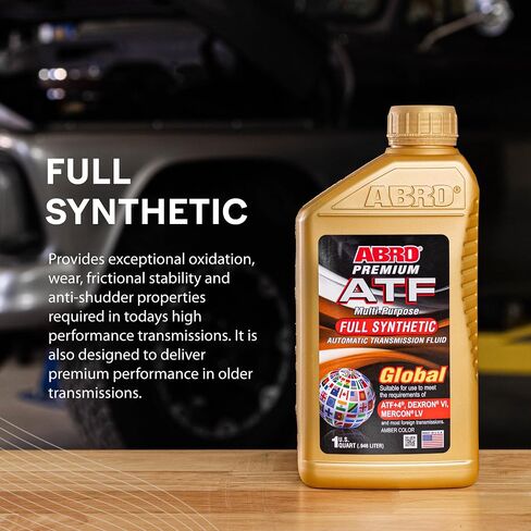 ABRO Automatic Transmission Fluid Type A, 1 Quart, Quality Economical ATF Fluid, Formulated from Select Base Oils with Anti-Foam Additive, Red Dye Leak Detector, Straight Mineral Oil Lubrication in Saudi Arabia