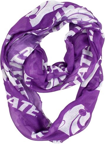 Littlearth womens NCAA Kansas State Wildcats Sheer Infinity Scarf, Team Color, One Size in Saudi Arabia