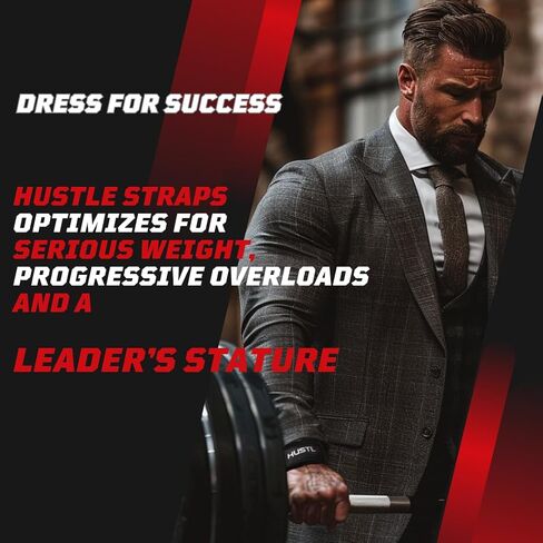 أشرطة رفع الأثقال من Hustle Lifting Straps - أحزمة معصم رفع الأثقال من القطن القوي مقاس 24 بوصة لدعم القبضة ورفع الأثقال - أشرطة رفع الأثقال النهائية للتمرين لرفع الأثقال in Kuwait