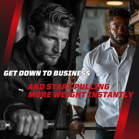 أشرطة رفع الأثقال من Hustle Lifting Straps - أحزمة معصم رفع الأثقال من القطن القوي مقاس 24 بوصة لدعم القبضة ورفع الأثقال - أشرطة رفع الأثقال النهائية للتمرين لرفع الأثقال in Kuwait