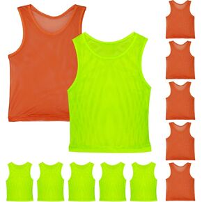 Layway Pinnies Team Practice Vests for Child Youth Teen Adult,Mesh Scrimmage Jersey for Soccer Football Basketball