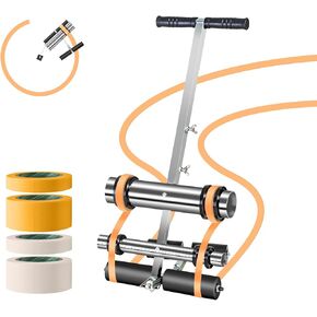 Court Line Tape Machine, with Drawing Circle Kit, Parking Lot Striping Machine for Driveway, Asphalt or Concrete, Basketball Courts, Pickleball Court, Road Warning