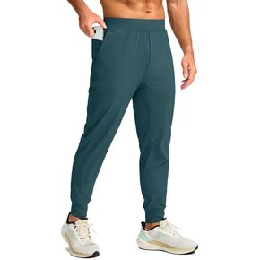 Soothfeel Men's Jogger Pants with Zipper Pockets Lightweight Athletic Workout Pants Gym Golf Joggers for Men Track Running