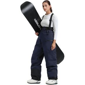 GSOU SNOW Womens Ski Bibs Snowboard Pants Snow Overalls Waterproof Windproof Insulated Warm