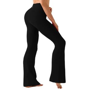 BUBBLELIME 29"/31"/33"/35"/37" 3 Styles Women's High Waist Bootcut Yoga Pants Basic/Side Pockets Tummy Control Workout Flared
