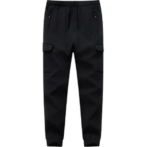 Boys Girls Snow Pants Waterproof Fleece Lined Ski Pants Winter Hiking Pants with Zipper Pockets