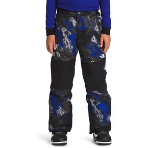 THE NORTH FACE Freedom Insulated Kids Snowboard Pants TNF Black Mountaintop Print Small