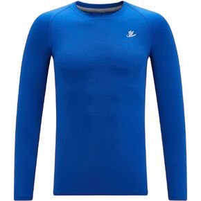 DEVOROPA Youth Boys Compression Shirt Long Sleeve Football Baseball Undershirt Quick Dry Kids Sports Baselayer Crewneck