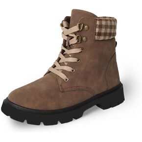 CHIN·MOON Women's Waterproof Backpacking Boots Non Slip Ankle Hiking Casual Shoes