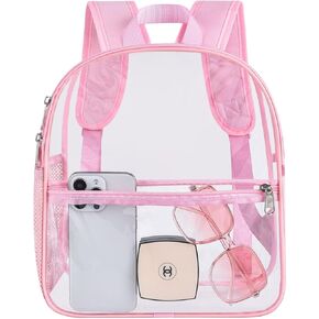 Oraben Clear Backpack for Stadium Events Clear Stadium Backpack 12x6x12 Clear Bag Stadium Approved for Sports Events Festival Concerts Women Men Unisex（Small