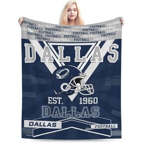 Football City Fan Gift Flannel Throw Blanket Lightweight and Comfortable for Men Indoor Sofa Couch Bed Style2 60X50IN