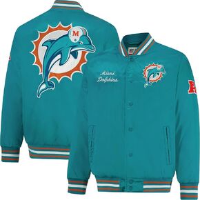 Ultra Game Adults NFL Official Supreme Satin Heritage Jacket