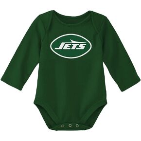 Outerstuff NFL Newborn & Infants 0-24 Months Official Primary Logo Long Sleeve Creeper Bodysuit Romper