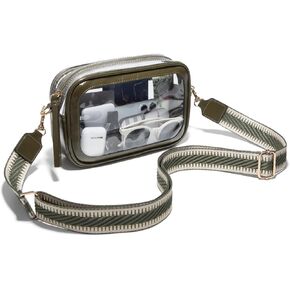 Clear Purse for Women, Clear Bag for Stadium Events, Clear Crossbody Bag Stadium Approved