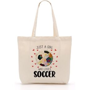 Sports Canvas Tote Bag, Soccer Gifts, Tennis Gifts, Softball Gifts, Travel Beach Bag, Reusable Grocery Shopping Bag