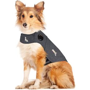 Thunder Dog Shirt Anxiety Jacket Keep Calmig Vest Reflective Thunder Coat (Large